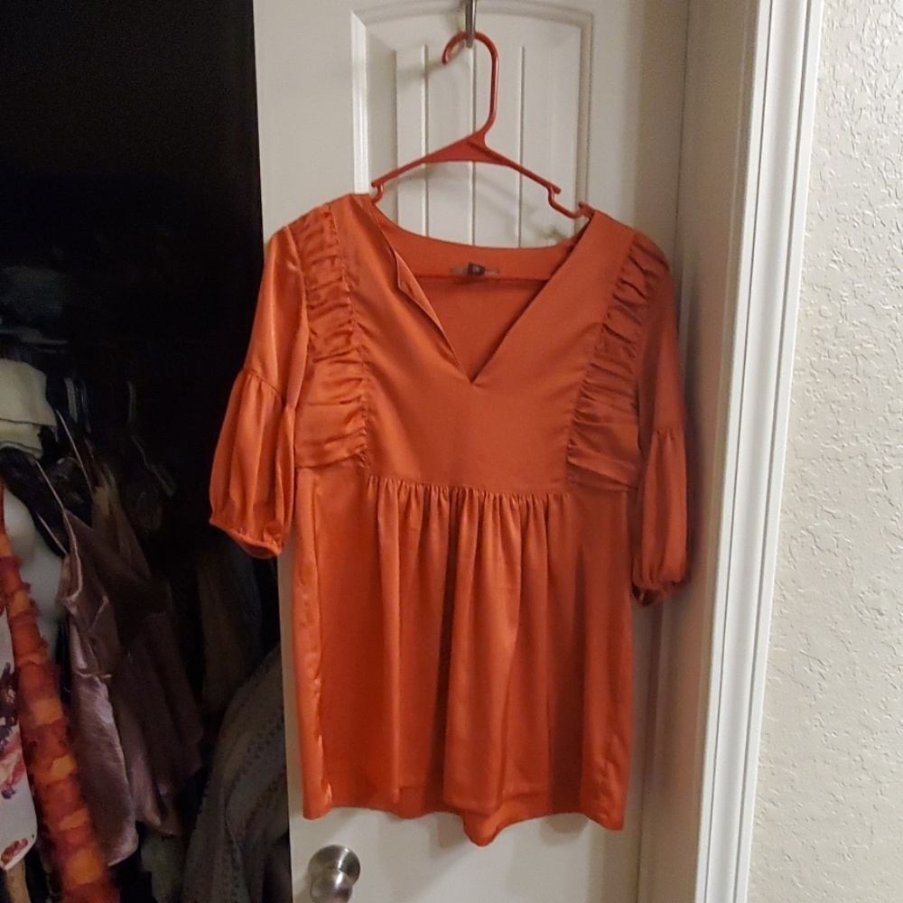 Adorable silky boho top
